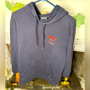 Vans size S unisex hoodie classic skateboarder graphic design black red white